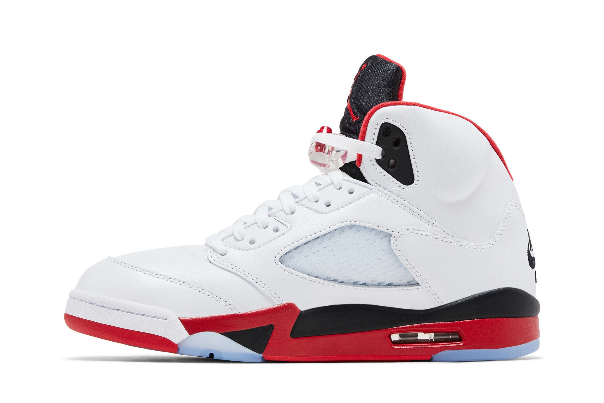 Shop Air Jordan 5 復刻版火紅黑舌（2025） HQ7978-101
