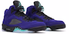 Air Jordan 5 Retro 'Alternate Grape' 136027-500 (Warna Ungu Alternatif)