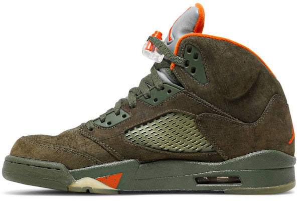 Air Jordan 5 Retro LS 'Olive' Lelaki 314259-381 Lookbook Air Jordan 5 Retro LS 'Olive' Lelaki 314259-381