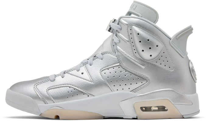 Paris Saint-Germain x Air Jordan 6 Retro PSG Plateado IQ5135-001 Lookbook Paris Saint-Germain x Air Jordan 6 Retro PSG Plateado IQ5135-001