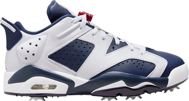 White and blue hot sale jordan 6