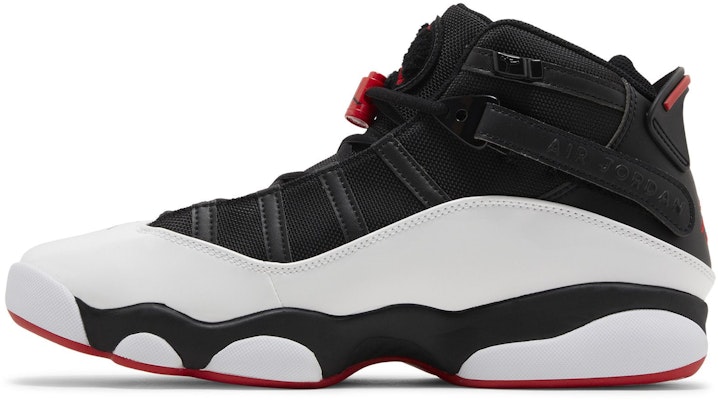喬丹 Air Jordan 6 Rings 耐磨透氣 高幫 復古籃球鞋 男款 黑白 Lookbook 喬丹 Air Jordan 6 Rings 耐磨透氣 高幫 復古籃球鞋 男款 黑白
