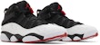 Air Jordan 6 Rings 'Hitam Merah Varsiti' 322992-067