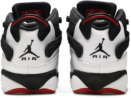 Details for Air Jordan 6 Rings 'Black White Gym Red' 322992-012