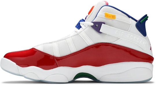 에어 조던 6 링스 '멀티 컬러' (Air Jordan 6 Rings 'Multi-Color' ) - 44 characters CW7003-100 Lookbook 에어 조던 6 링스 '멀티 컬러' (Air Jordan 6 Rings 'Multi-Color' ) - 44 characters CW7003-100