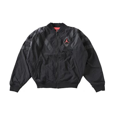 Air Jordan 6 Sport Legacy Nylon Jacket Black Zip Jacket BV5406-010