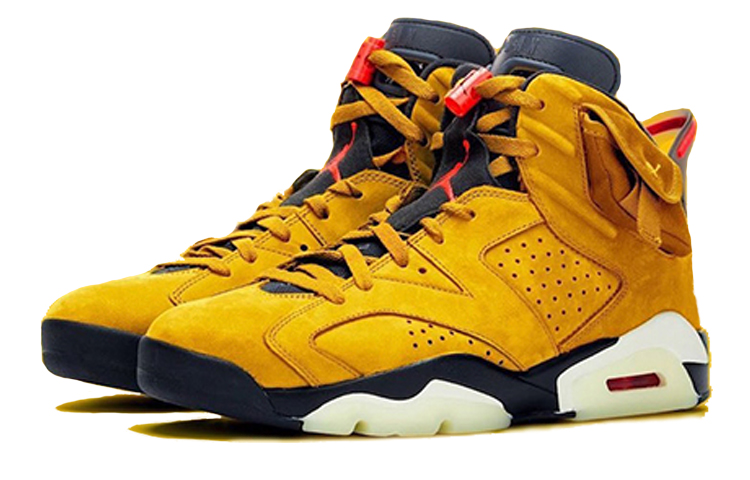 Buy 耐克 Air Jordan 6 Travis Scott 联名黄配色鞋款 CN1084-300