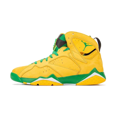 Jordan 7 Oregon Ducks PE 'Yellow Green'