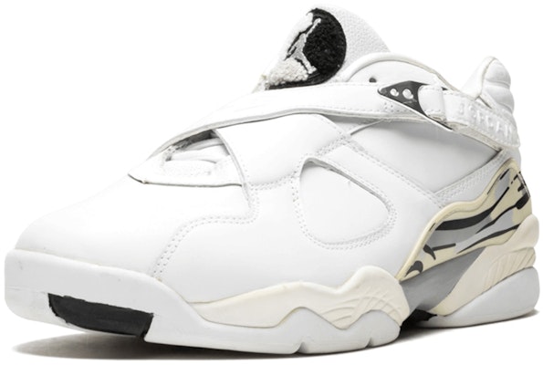 Air Jordan 8 復刻低筒版 '白色金屬銀' 2003 306157-101 Lookbook Air Jordan 8 復刻低筒版 '白色金屬銀' 2003 306157-101