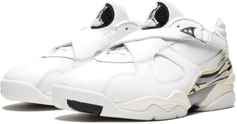 Air Jordan 8 復刻低筒版 '白色金屬銀' 2003 306157-101 Shop Air Jordan 8 復刻低筒版 '白色金屬銀' 2003 306157-101