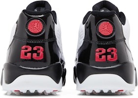 Air Jordan 9 Low Golf 'Blanco Negro Rojo Verdadero' FJ5934-100 Details for Air Jordan 9 Low Golf 'Blanco Negro Rojo Verdadero' FJ5934-100