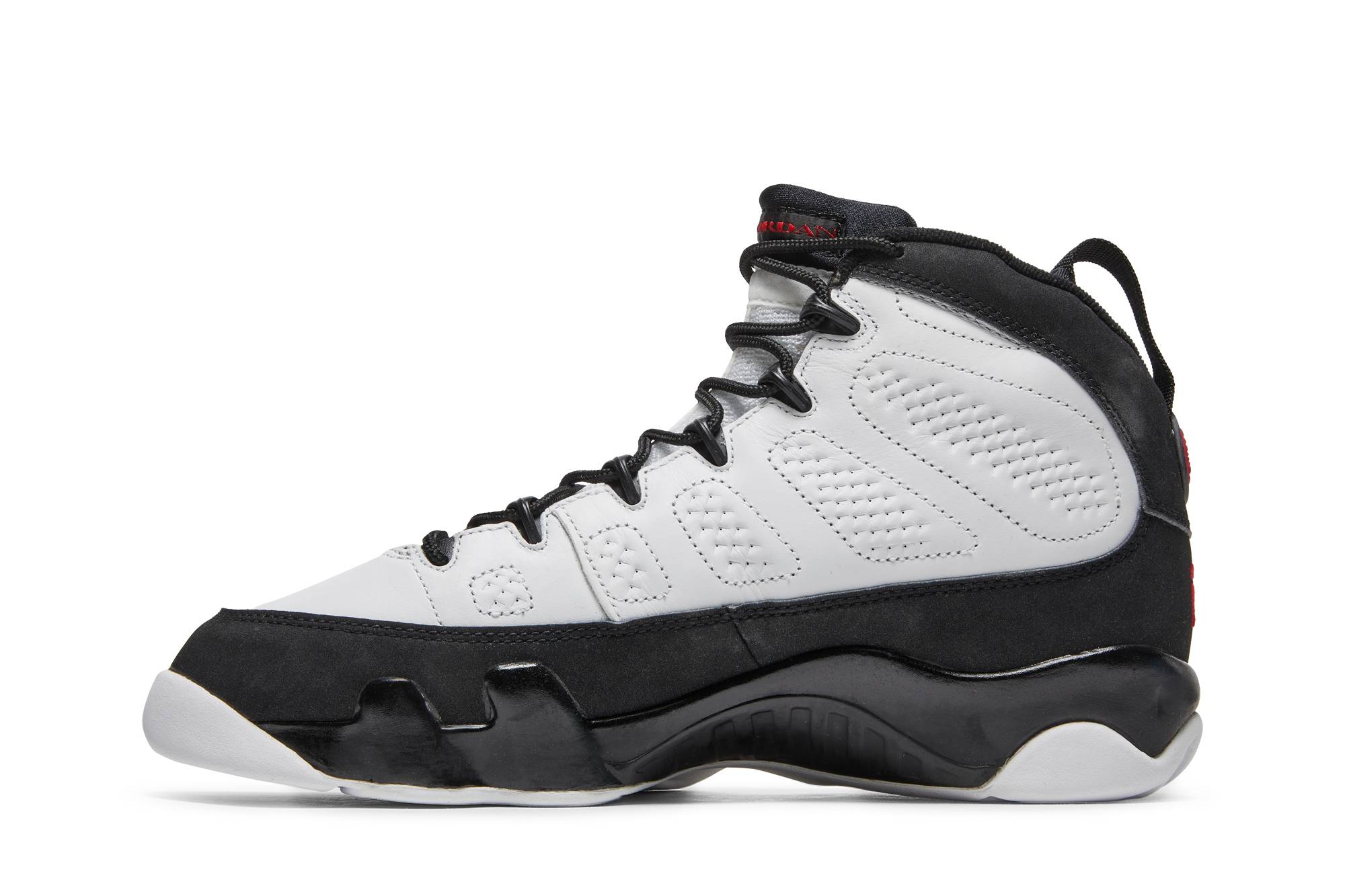 Low top red and white 9s clearance
