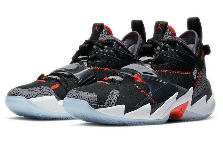Shop Air Jordan "Why Not?" Zer0.3 'Black Cement' CD3003-006