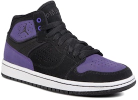 Jordan Access 中筒 復古籃球鞋 GS 黑紫 Lookbook Jordan Access 中筒 復古籃球鞋 GS 黑紫