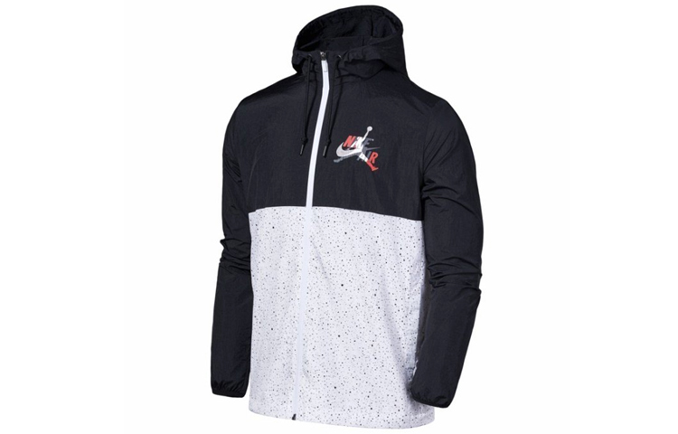 Air Jordan AS JM Classics Colorblock Hooded Jacket Black CT9369-010