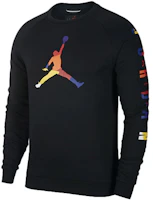 Air Jordan Black Crewneck Basketball Casual Sweatshirt CQ7593-010 Air Jordan Black Crewneck Basketball Casual Sweatshirt CQ7593-010