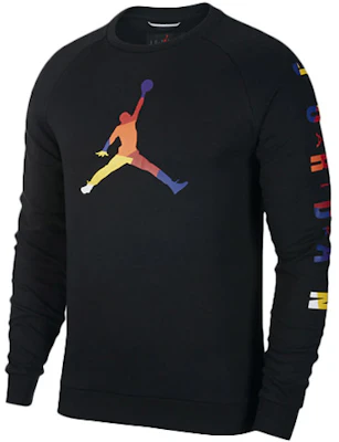 Air Jordan Black Crewneck Basketball Casual Sweatshirt CQ7593-010 Buy Air Jordan Black Crewneck Basketball Casual Sweatshirt CQ7593-010