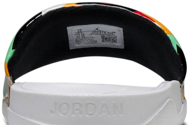 Air Jordan 拖鞋「白色多彩」AR6374-102 Sizing Air Jordan 拖鞋「白色多彩」AR6374-102