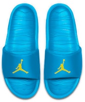 Air Jordan Break Slides 'Laser Blue - Opti Yellow' - Selipar Jordan Biru Kuning. AR6374-402 Lookbook Air Jordan Break Slides 'Laser Blue - Opti Yellow' - Selipar Jordan Biru Kuning. AR6374-402
