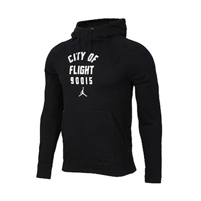 Air Jordan City Of Flight Pullover Hoodie Black 943675-010