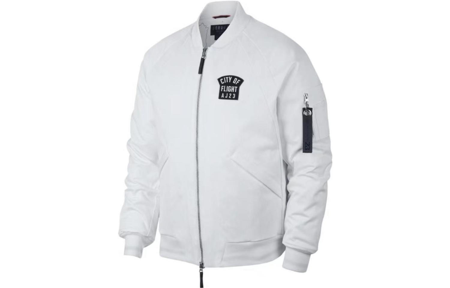 Air Jordan City Of Flight White Pilot Jacket 911314-100 圖 2