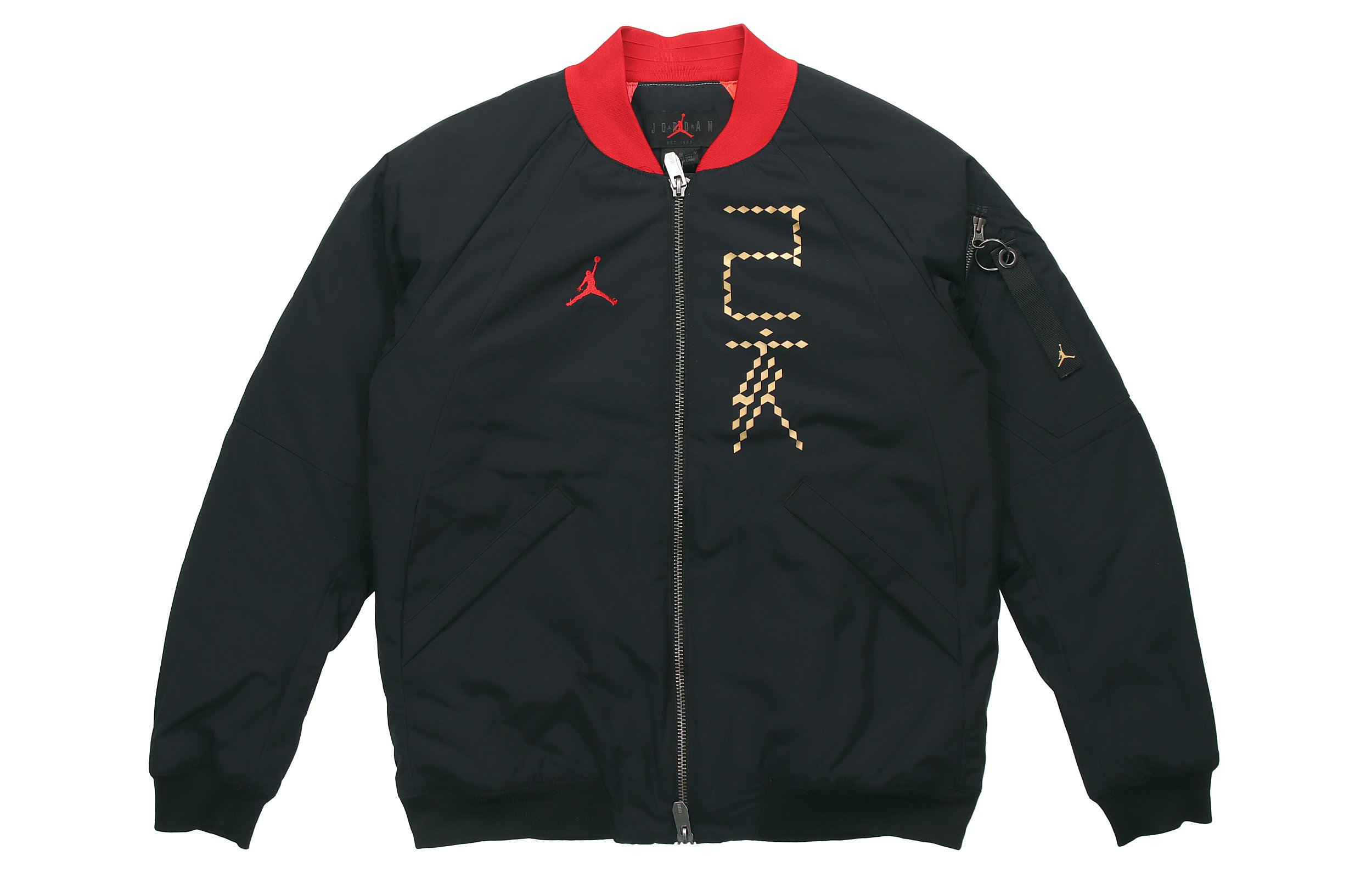 Air Jordan CNY Black Raglan Bomber Jacket CD9046-010
