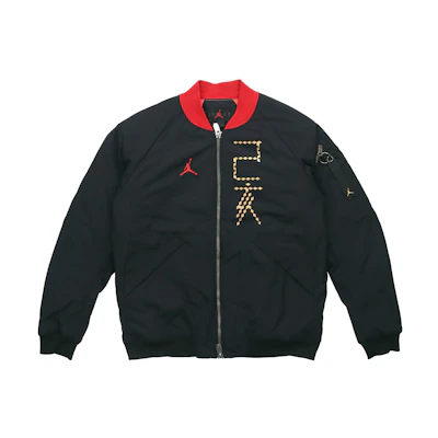 Air Jordan CNY Black Raglan Bomber Jacket CD9046-010