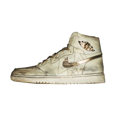 Jordan Custom High Top 'Osiris 24K Gold'