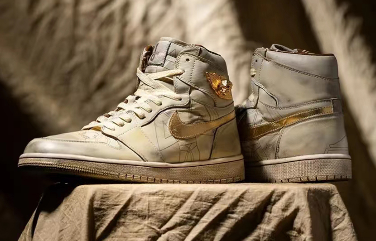 Order Air Jordan Custom High Top ''Osiris Or 24K'' YPDZX001