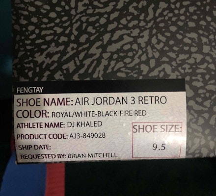 Air Jordan DJ Khaled x 3 Retro 'Blue Suede Friends & Family' AJ3849-022 Lookbook Air Jordan DJ Khaled x 3 Retro 'Blue Suede Friends & Family' AJ3849-022