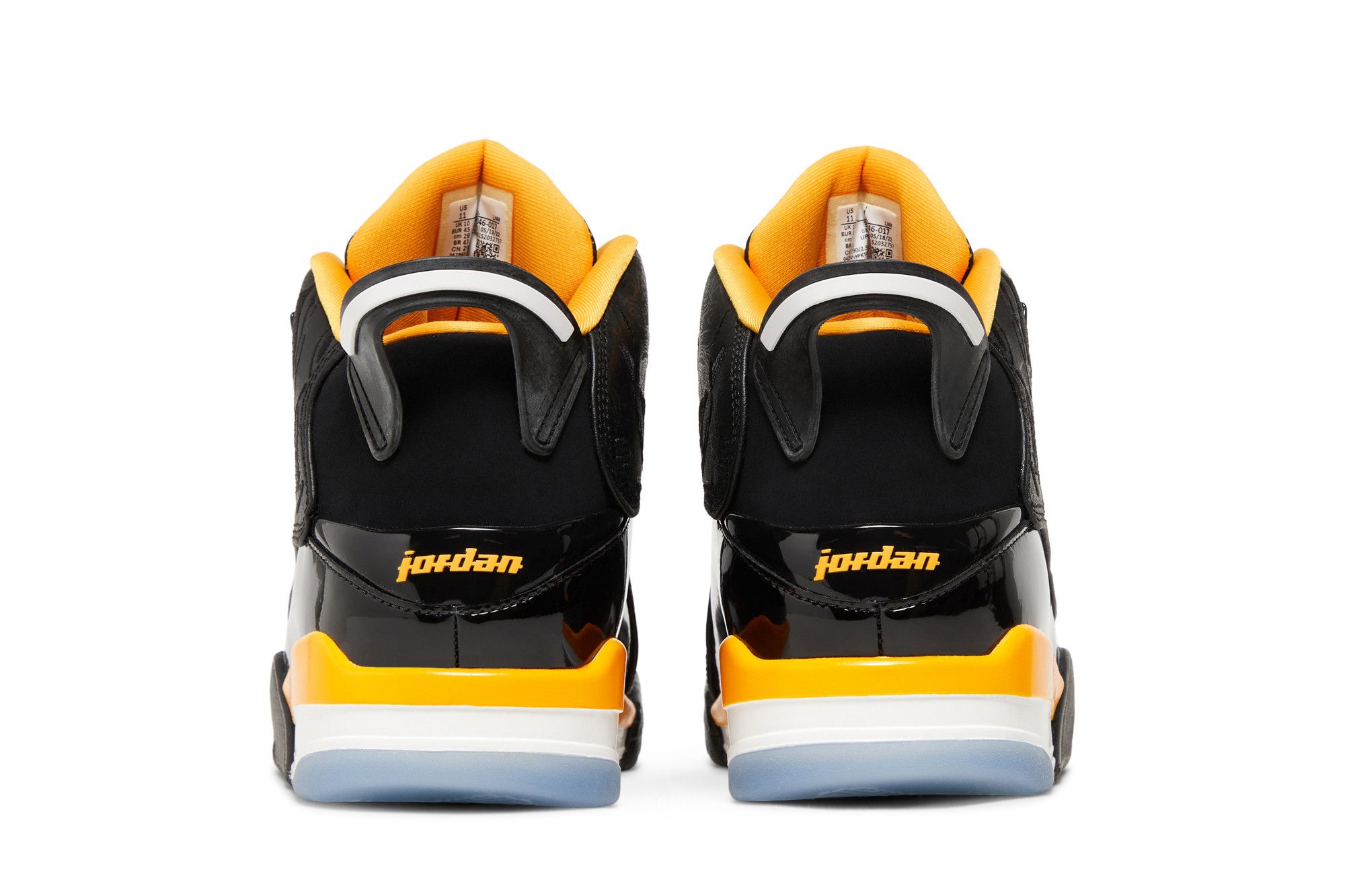 Sizing Air Jordan Dub Zero ''Nero Taxi'' 311046-017
