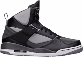 Air Jordan Flight 45 High 'Black Dark Grey Cement' 384519-010 Air Jordan Flight 45 High 'Black Dark Grey Cement' 384519-010