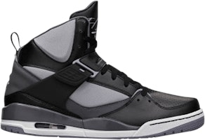 Air Jordan Flight 45 High 'Black Dark Grey Cement' 384519-010 Air Jordan Flight 45 High 'Black Dark Grey Cement' 384519-010