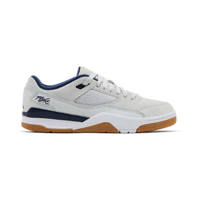 Jordan Flight Court 'Neutral Grey Midnight Navy Gum'