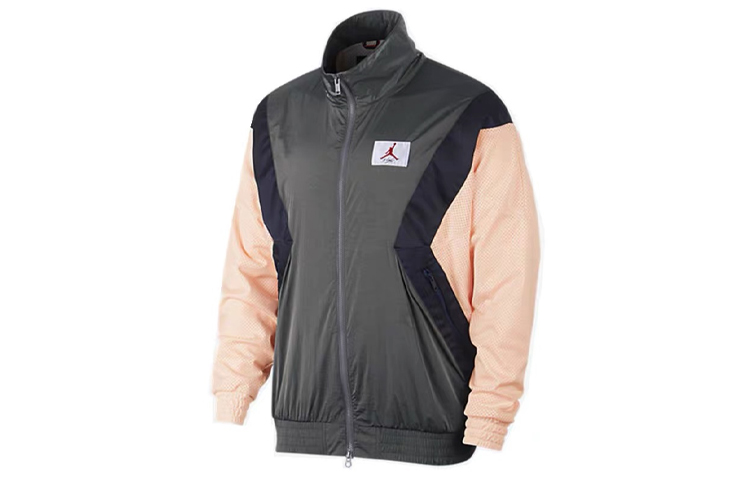 Air Jordan Flight Gray Pink Track Jacket Long Sleeve Casual Sportswear AO0556-272