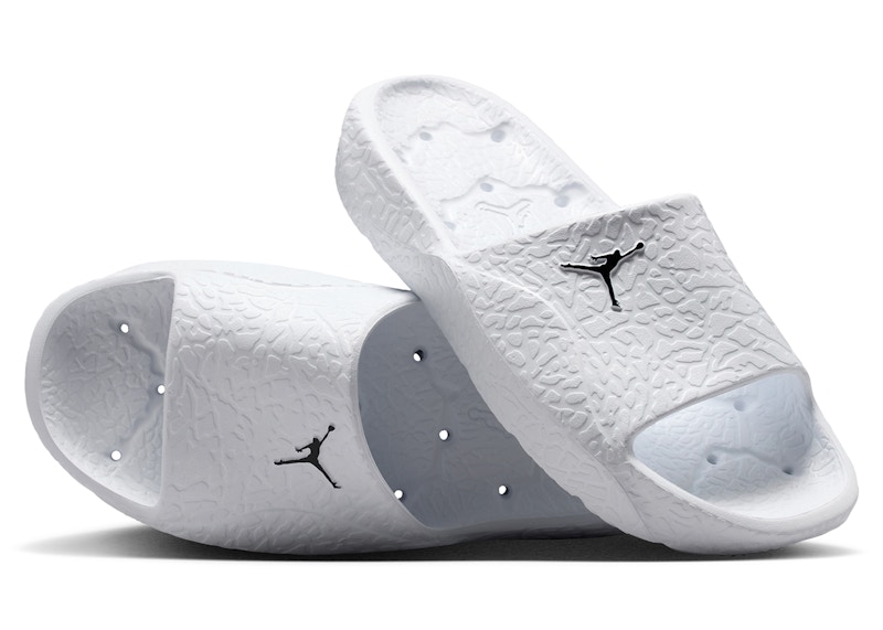 Air Jordan Franchise Shower Slide White Black HQ2163-100