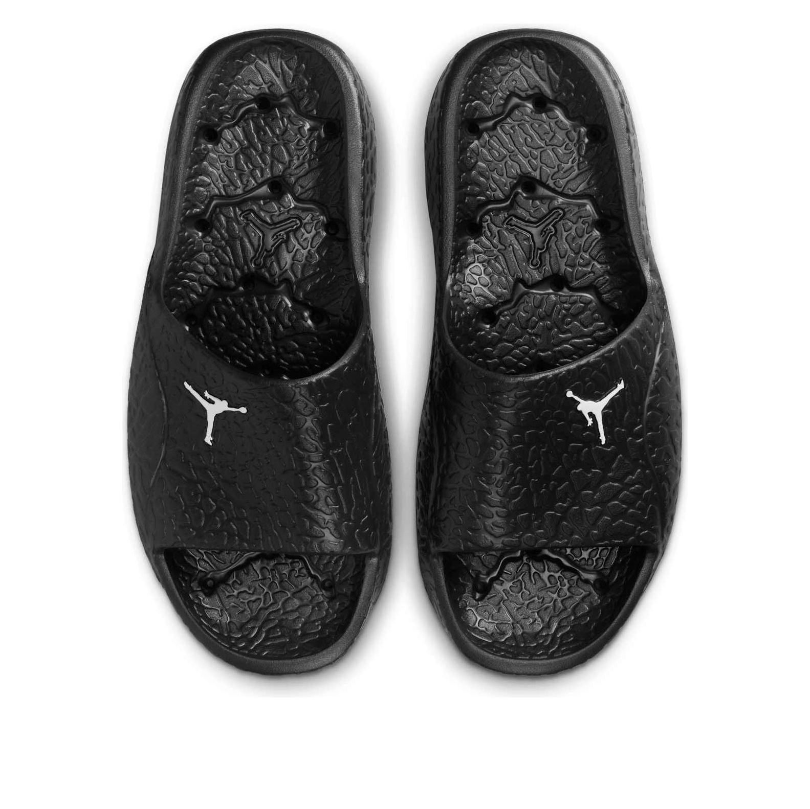 Shop 에어 조던 프랜차이즈 슬라이드 '블랙 화이트' HQ2163-001