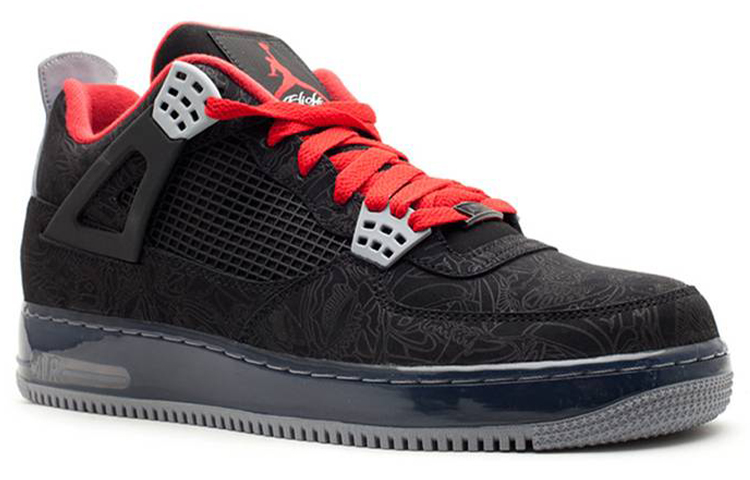 Order Air Jordan Fusion 4 Premier 'Black Laser' Sepatu Hitam Laser 384393-001