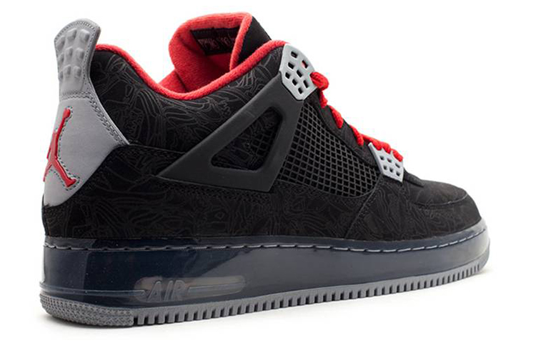 Lookbook Air Jordan Fusion 4 Premier 'Black Laser' Sepatu Hitam Laser 384393-001