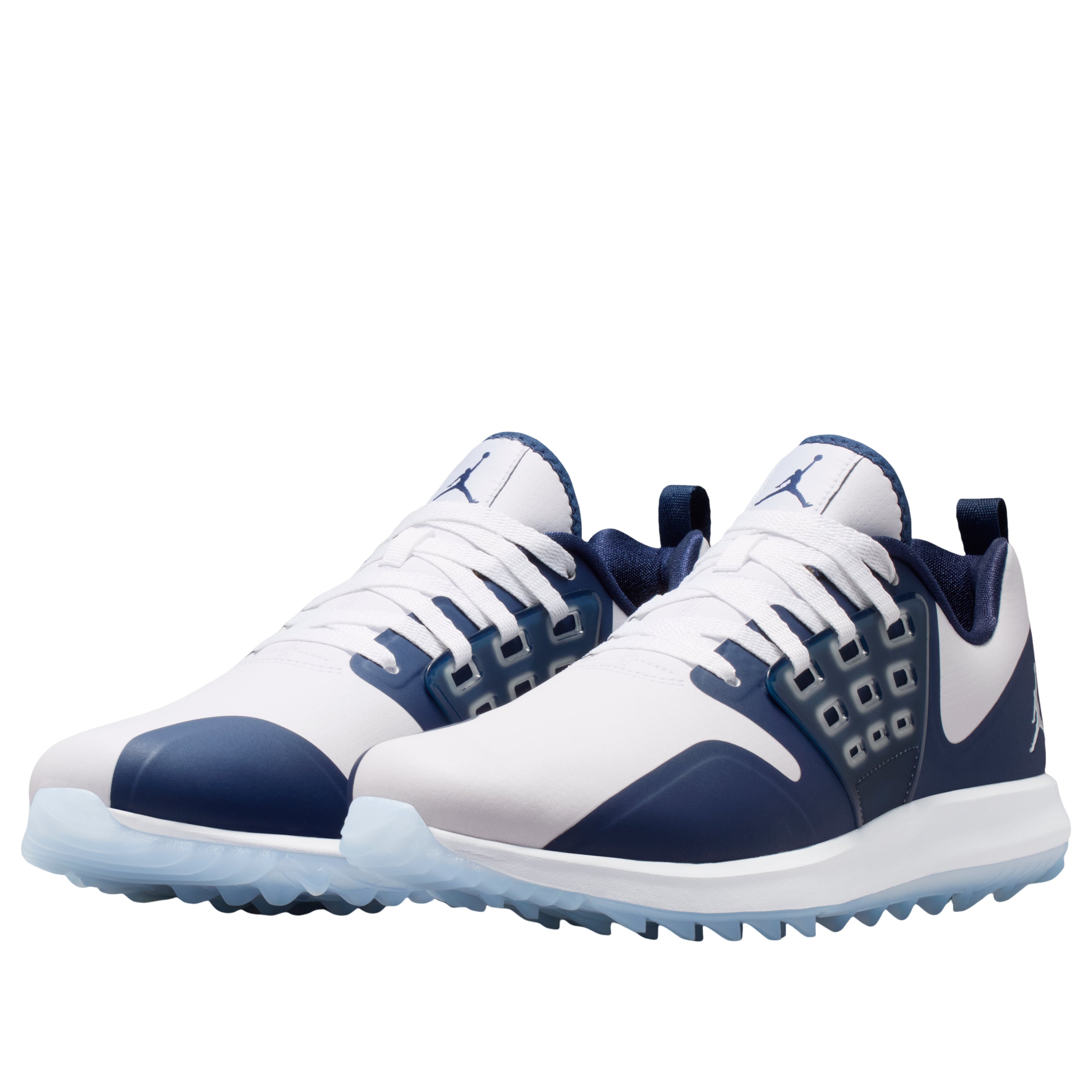 Shop Air Jordan Grind 高尔夫鞋 ''白色午夜海军蓝'' AR0503-100