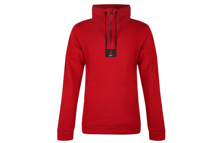 Air Jordan Half-Zip Pullover Sweatshirt Red AV2293-687