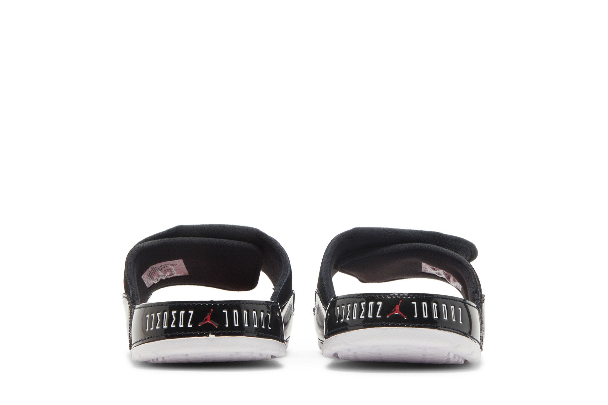 Sizing Air Jordan Hydro 11 'Bred White' Lelaki & Wanita Sandal. AA1336-006