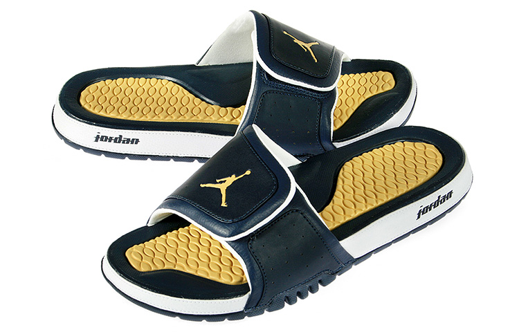 Order Air Jordan Hydro 2 Schlappen Blau/Gelb 312527-435
