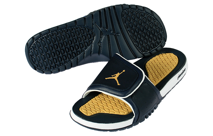 Shop Air Jordan Hydro 2 Schlappen Blau/Gelb 312527-435