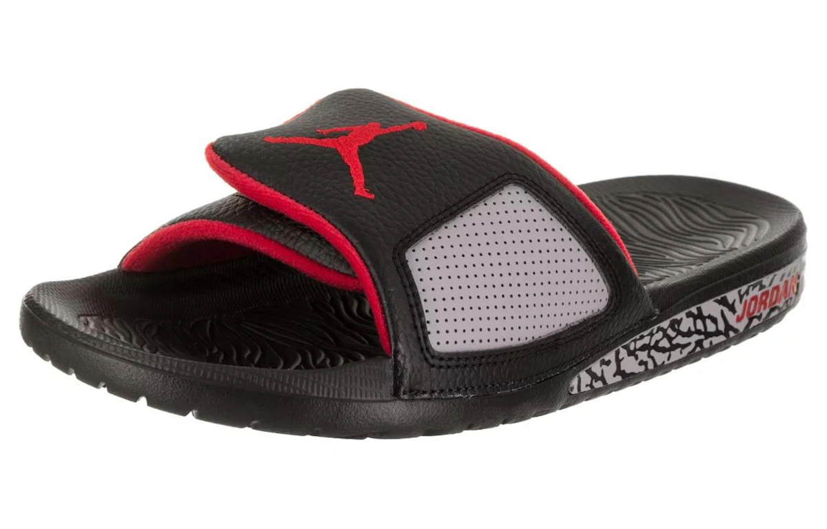 Air Jordan Hydro 3 Retro Slide 'Black Red Grey'