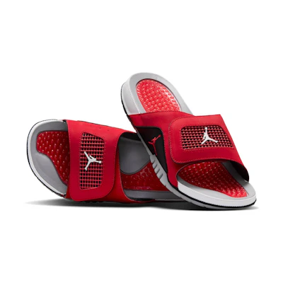 Jordan Hydro 4 Retro 'Fire Red Black White'
