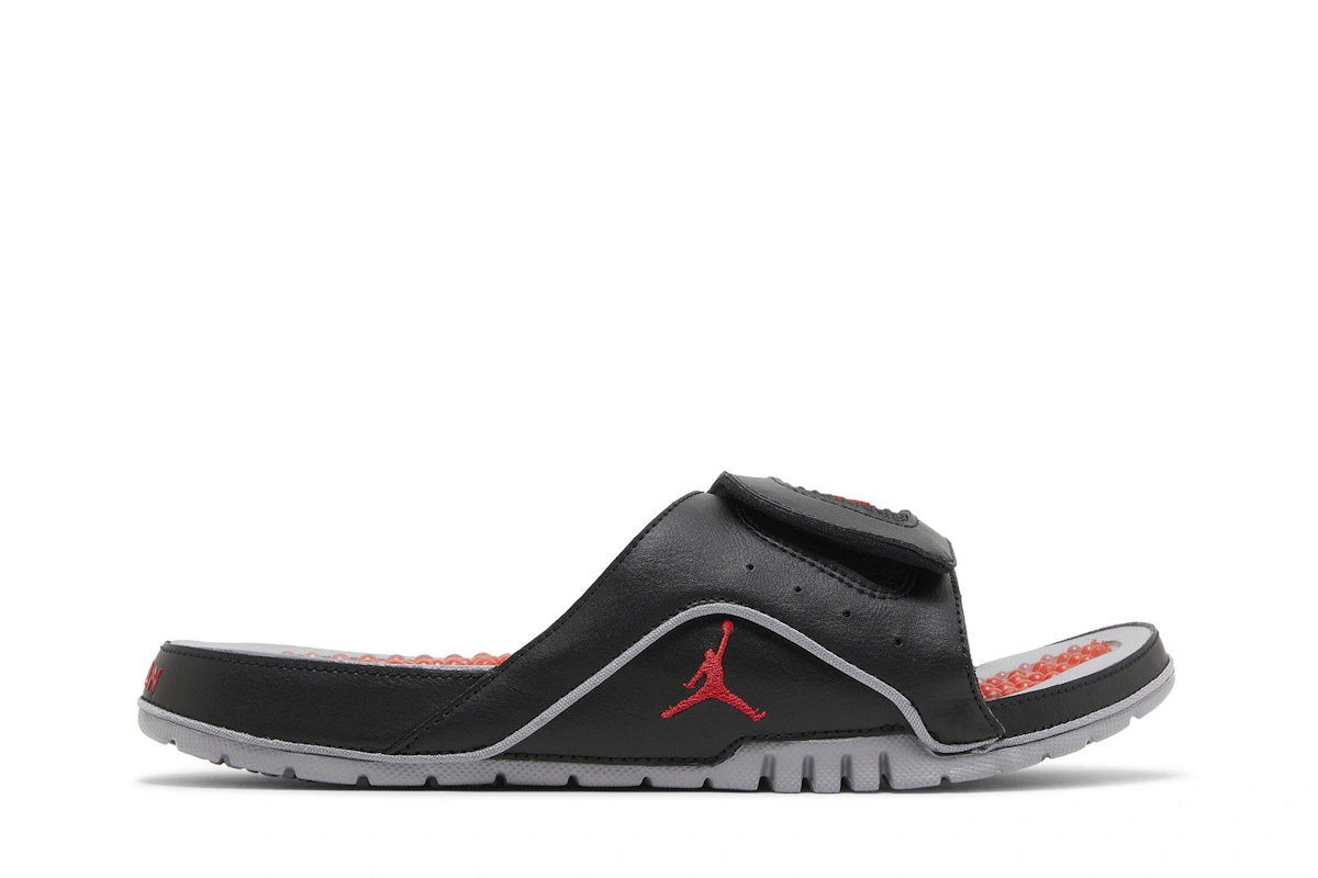 Air Jordan Hydro 4 Retro Slide 'Black Cement'