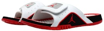 Lookbook Air Jordan Hydro 4 Retro Slide 'Putih Fire Red' 532225-160