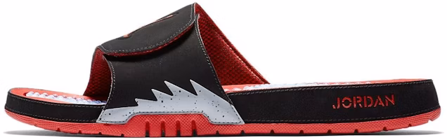 Air Jordan Hydro 5 Retro Black Red Slippers 'Black Red White' 555501-060 Air Jordan Hydro 5 Retro Black Red Slippers 'Black Red White' 555501-060