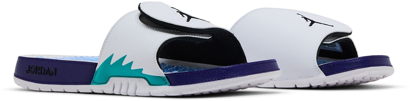 에어 조던 하이드로 5 레트로 슬라이드 - 화이트/뉴 에메랄드/자두/블랙 555501-103 Cheap 에어 조던 하이드로 5 레트로 슬라이드 - 화이트/뉴 에메랄드/자두/블랙 555501-103